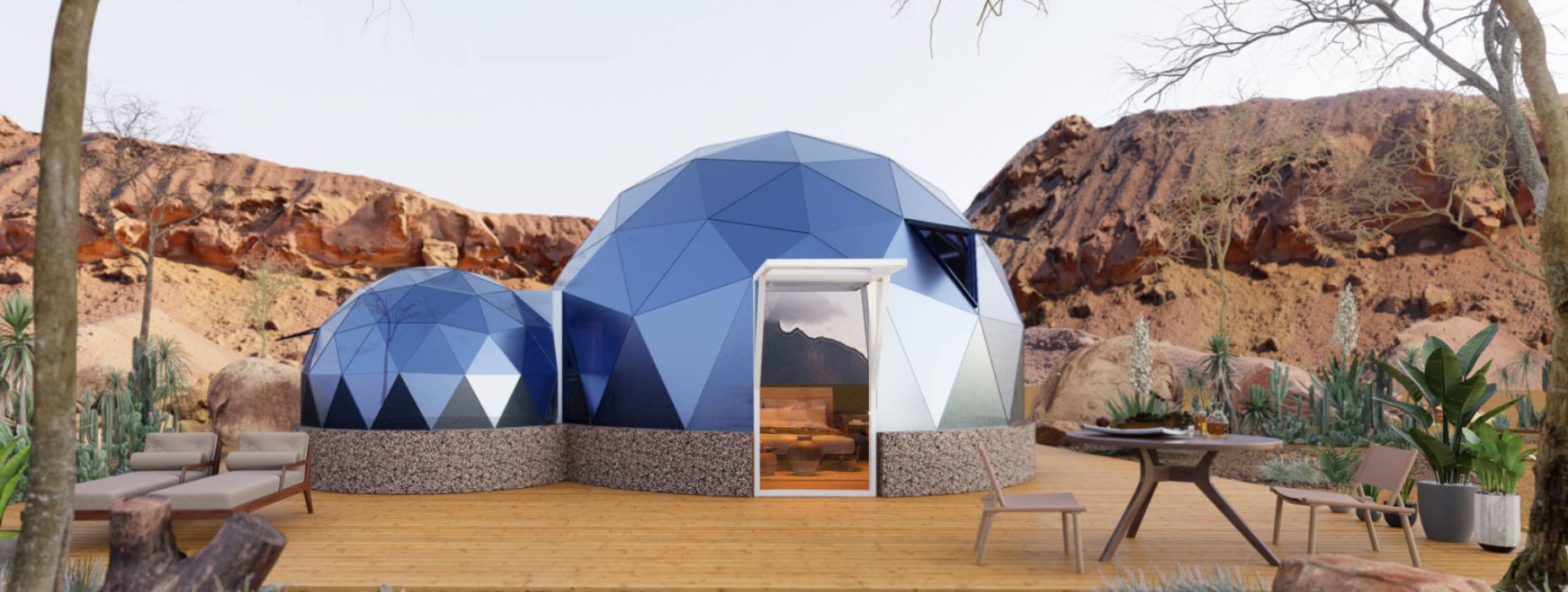 保康县球形智能光伏玻璃星空房